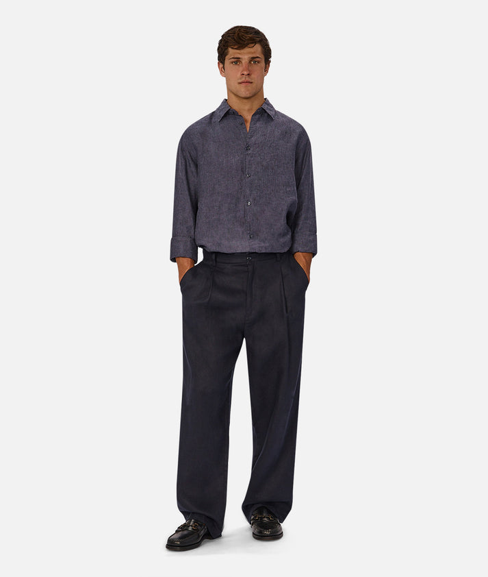 The St Martins Long Sleeve Linen Shirt
