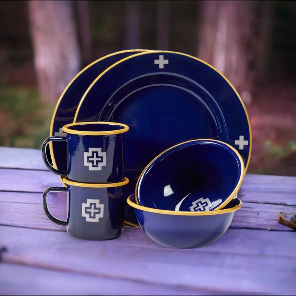 Camp Enamel Dishes - Navy Cross