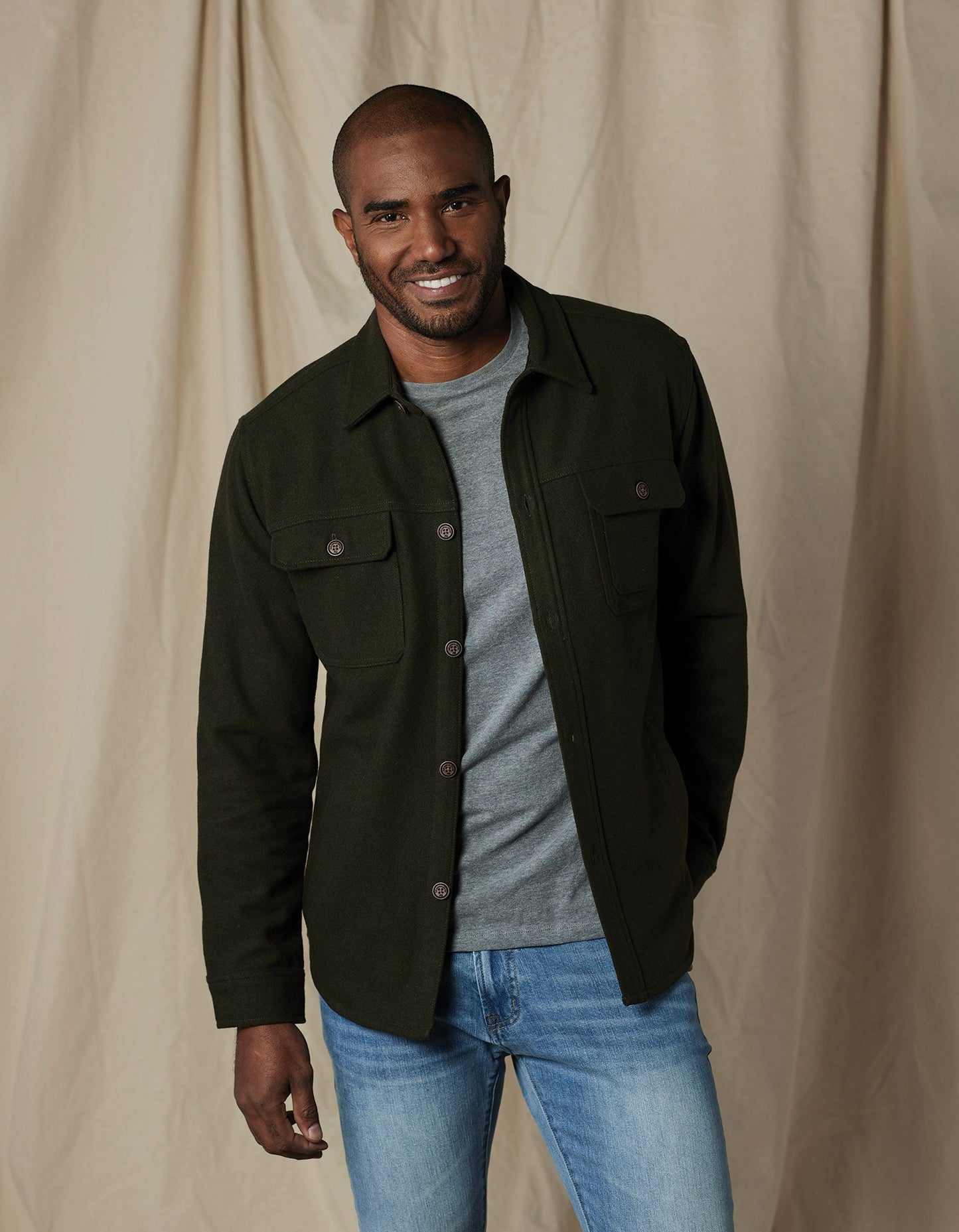 Brightside Flannel Lined Workwear Jacket - Green