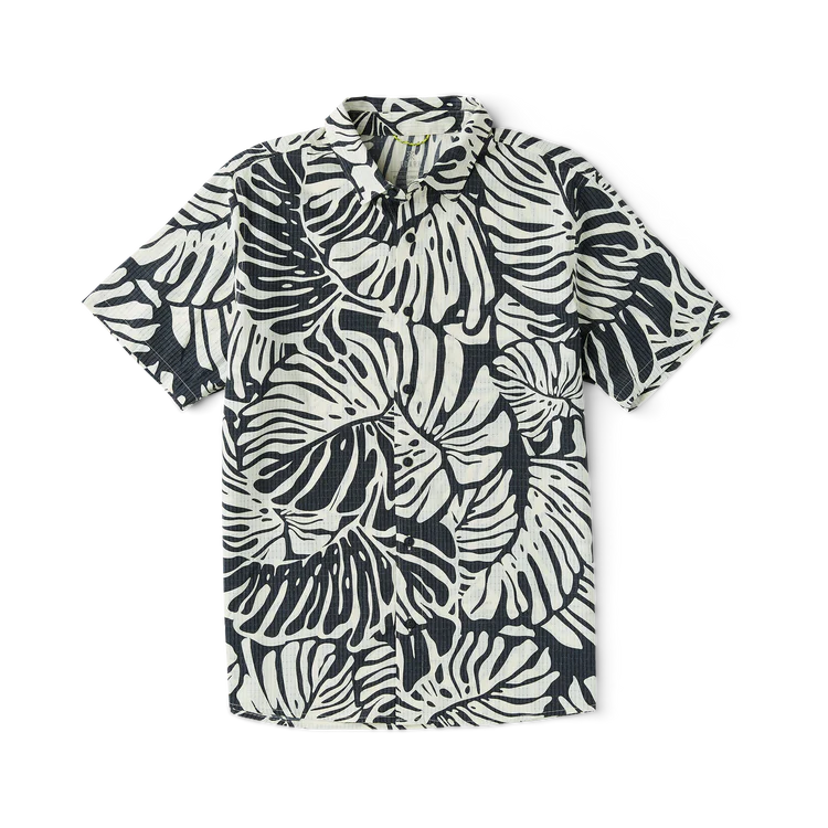 Bless Up Shirt - Black Monstera