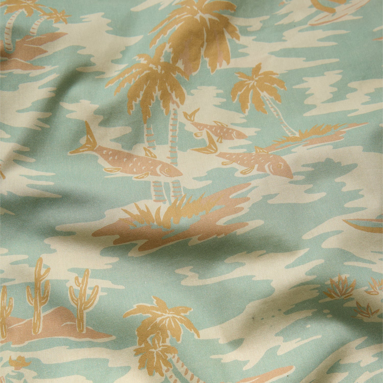 H Bar Snapshirt - Dreamland Seafoam