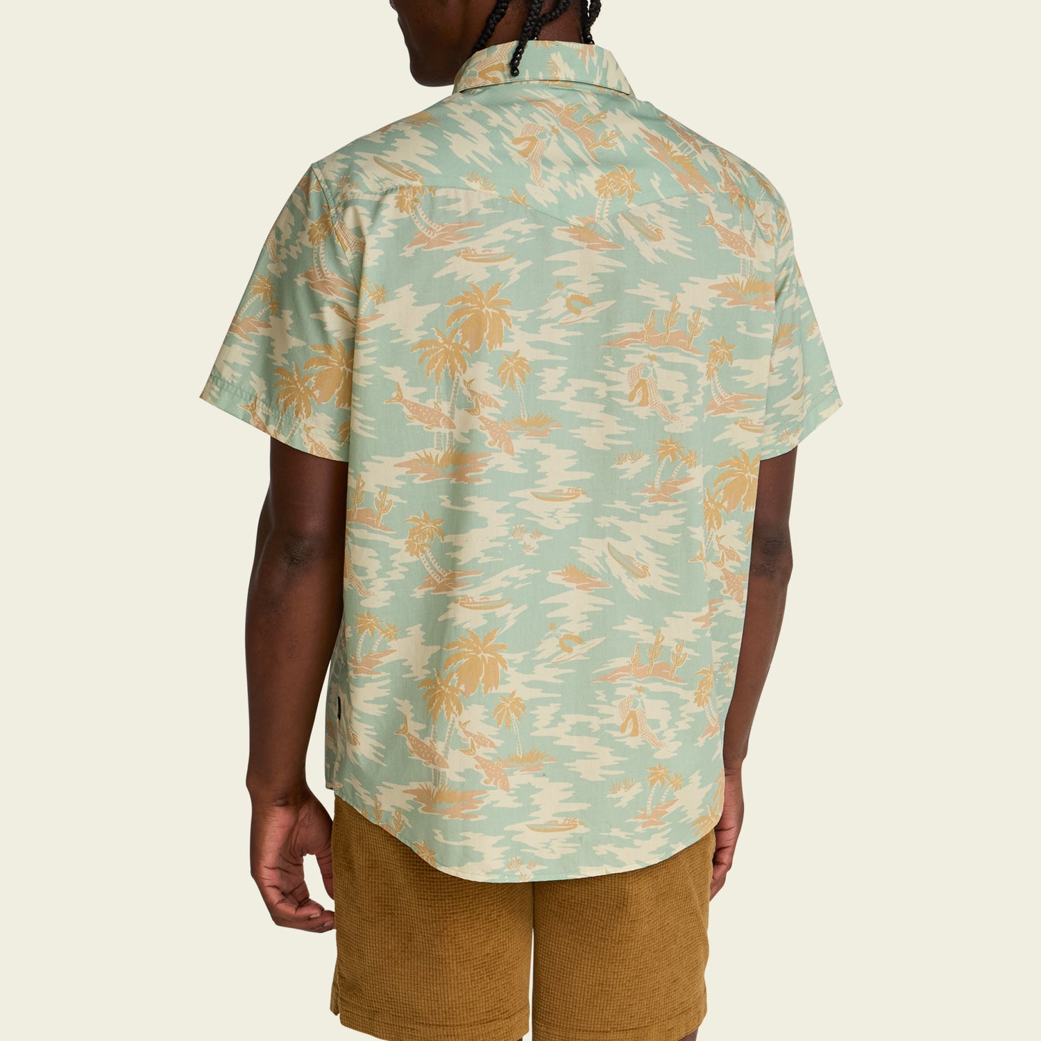 H Bar Snapshirt - Dreamland Seafoam