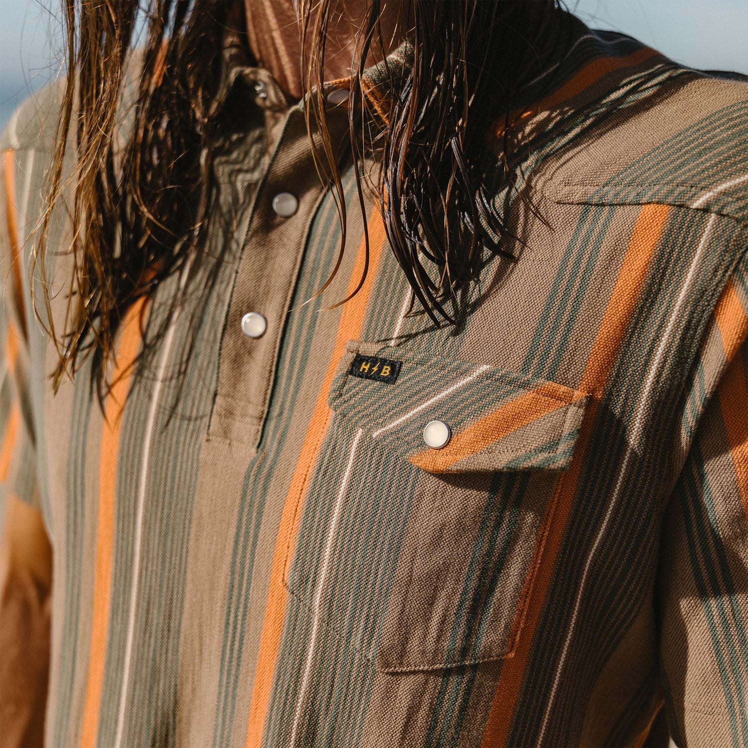 Ranchero Polo - Old Bill Stripe: Otter