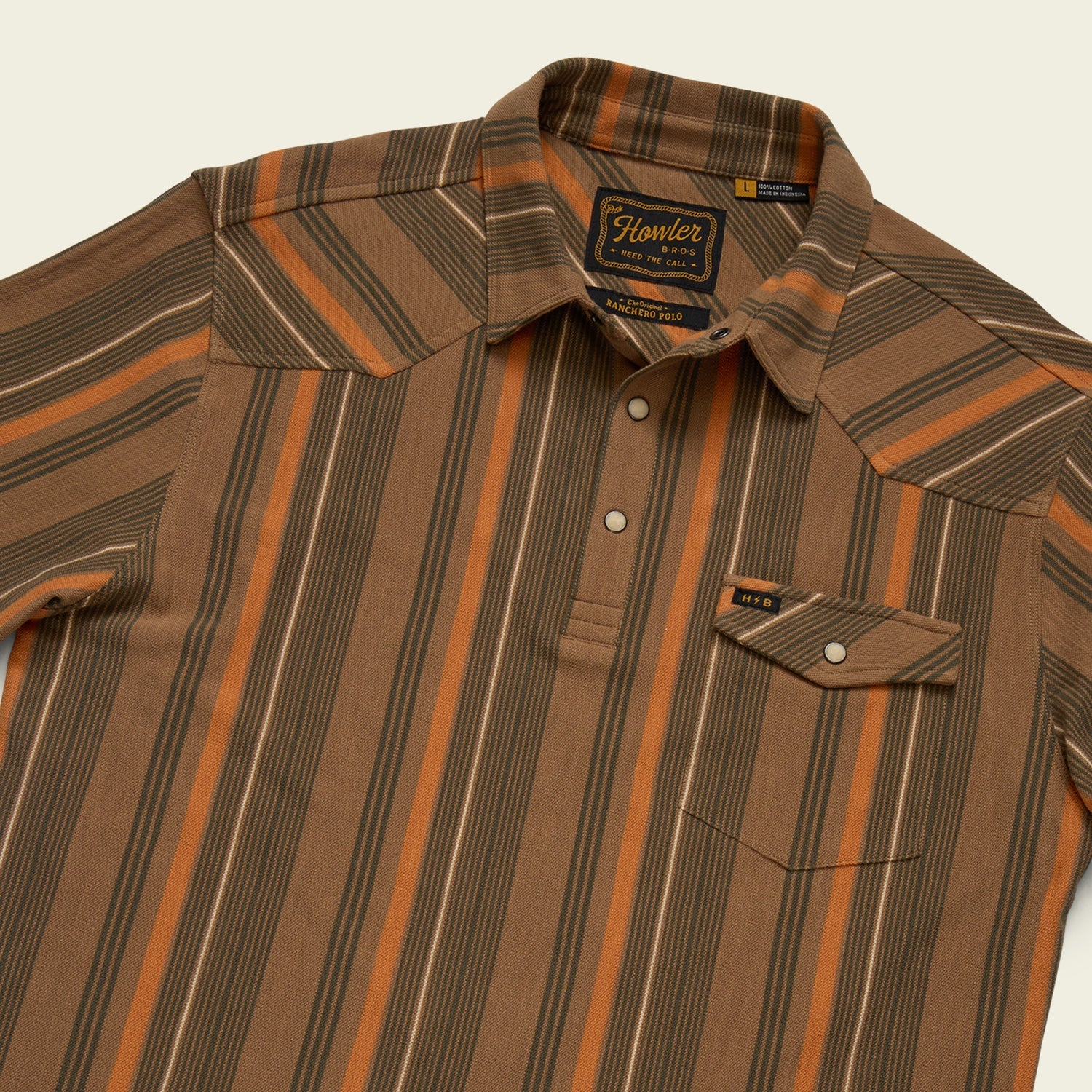 Ranchero Polo - Old Bill Stripe: Otter