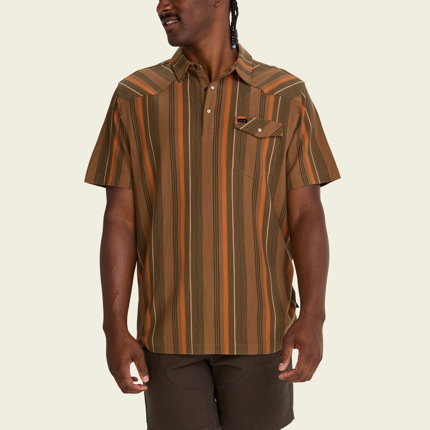 Ranchero Polo - Old Bill Stripe: Otter