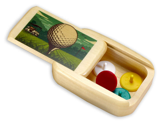 3" Treasure Box With Golf Markers