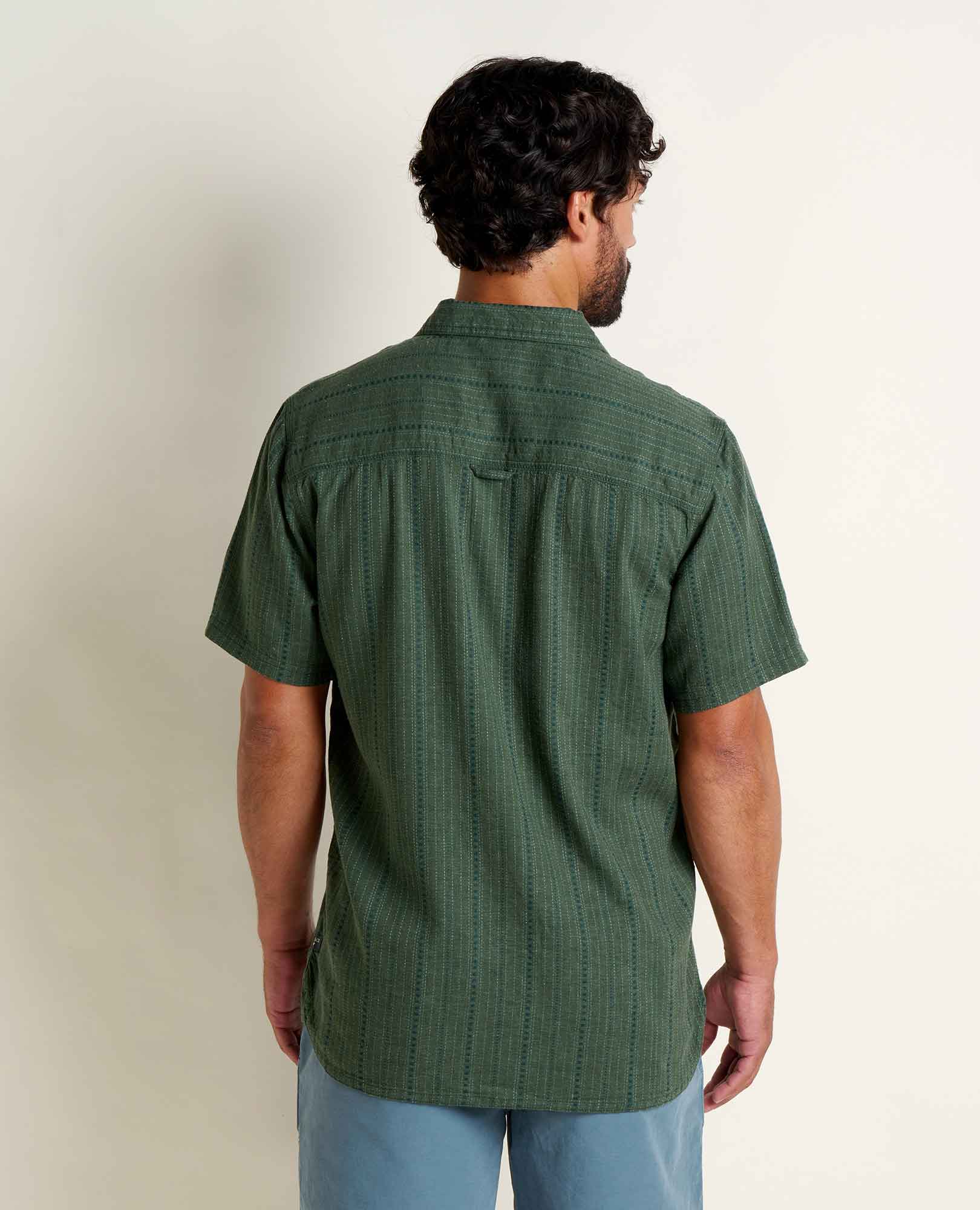 Taj Hemp Shirt - Cilantro Dobby