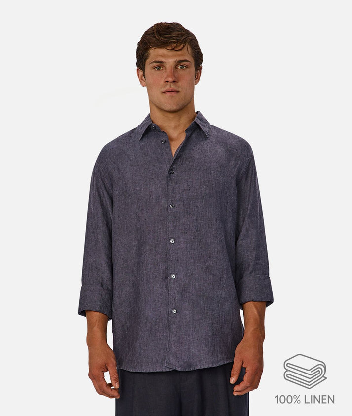 The St Martins Long Sleeve Linen Shirt