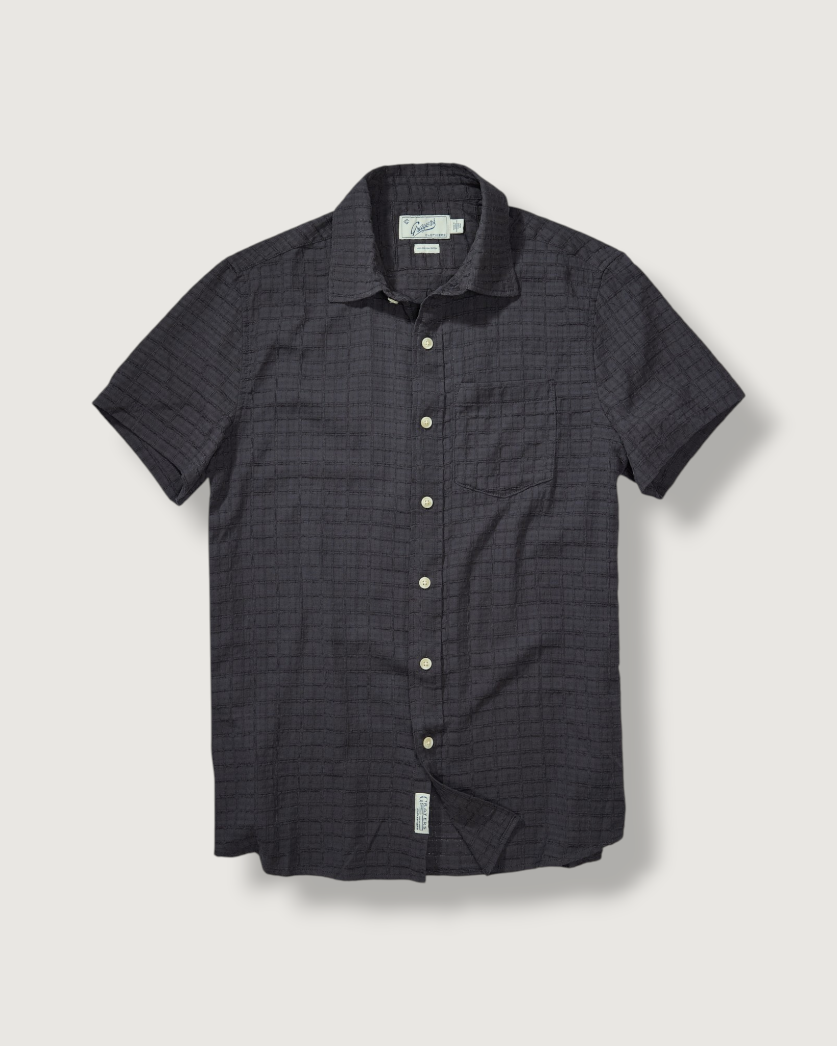 Bamboo Dobby Short Sleeve Shirt - Sea Angel