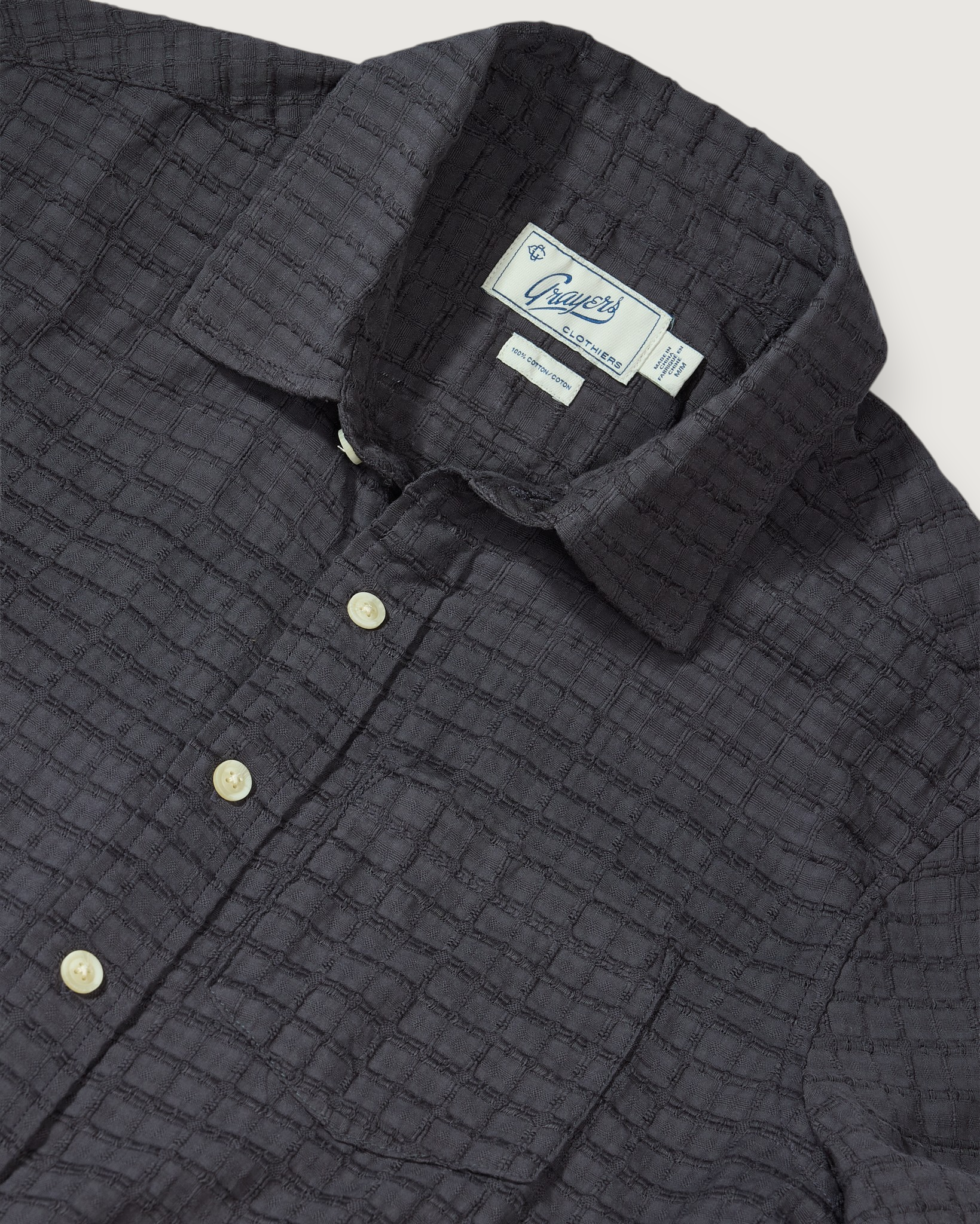 Bamboo Dobby Short Sleeve Shirt - Sea Angel