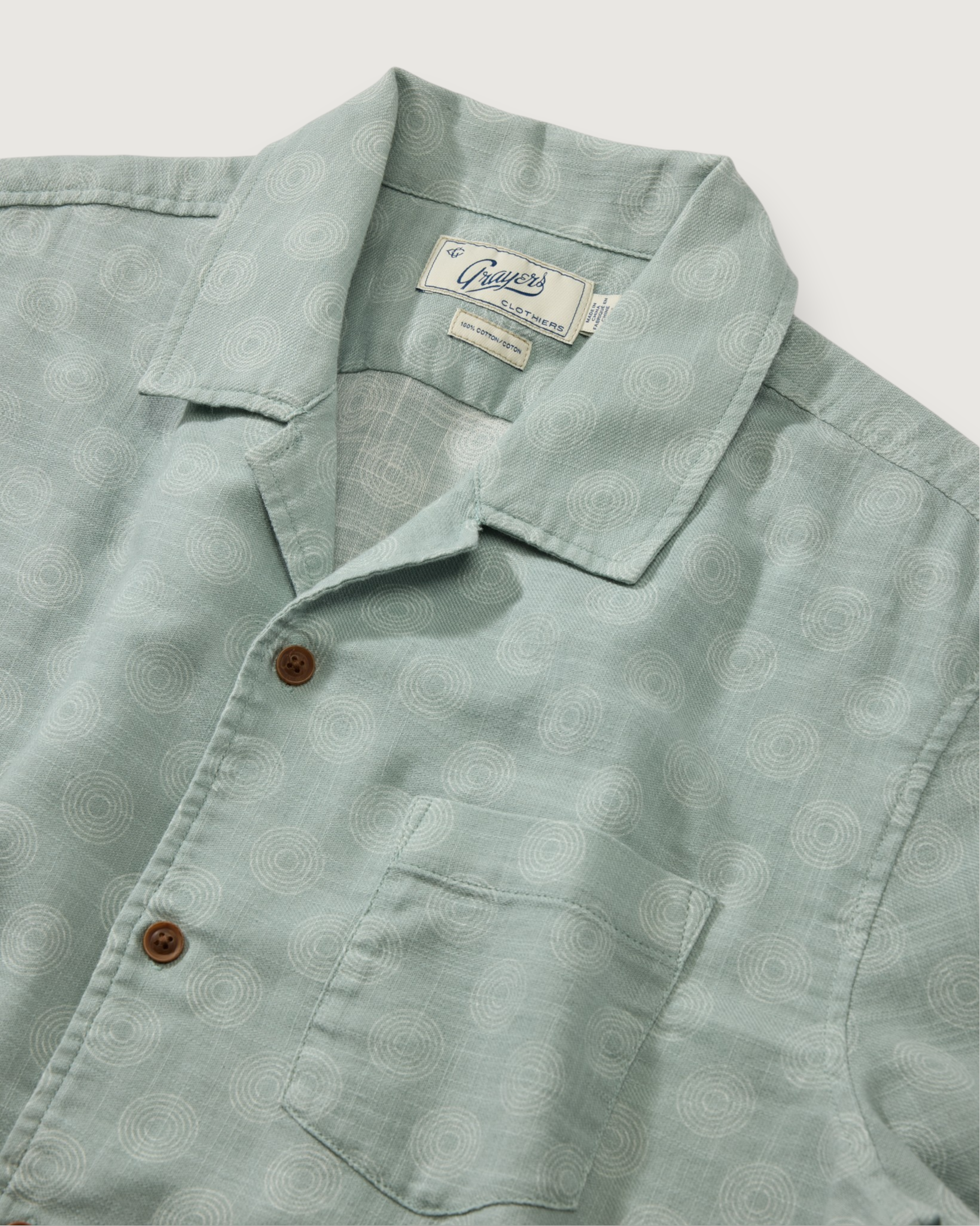 Cottage Loom Printed Shirt - Blue Moon Geo