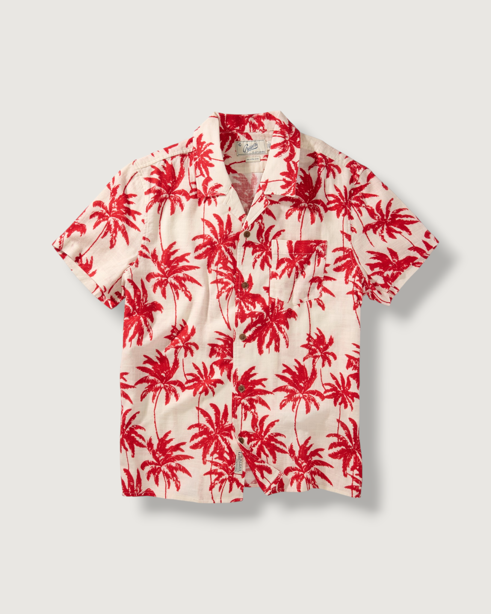 Cottage Loom Printed Shirt - Fiery Palms