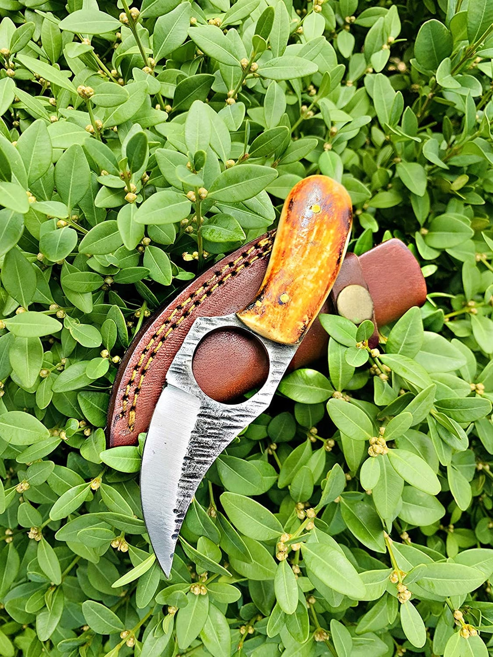 Carbon Steel Utility Knife w/ Finger Hole
