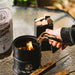 Motor City Barrels Mini Smokeless Campfire With Smoking Wood Barrel Cubes From Everywearonline.com