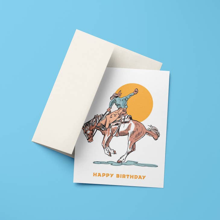 Antiquaria Cowboy Birthday Greeting Card From Everywearonline.com
