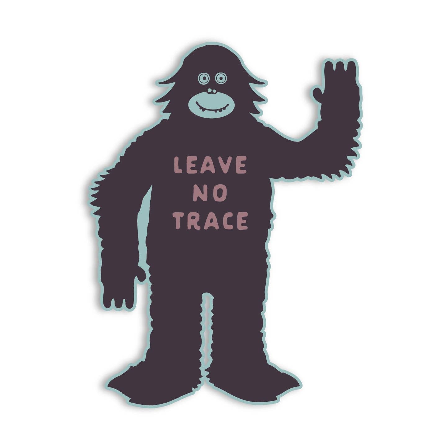 Leave No Trace Sasquatch Sticker