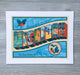 The Mighty Mitten Greeting From Michigan Art Print From Everywearonline.com
