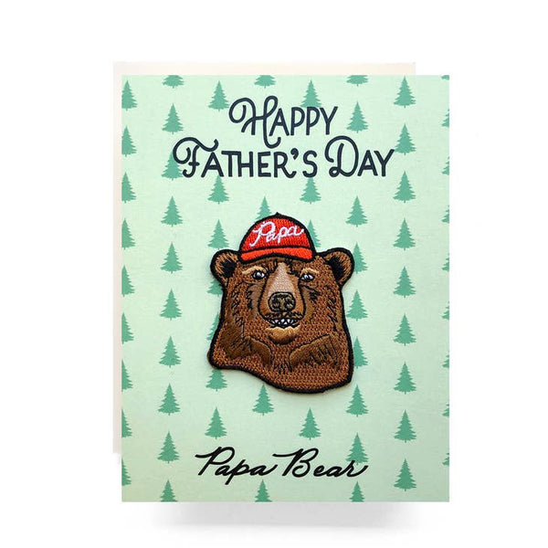 Antiquaria Happy Father's Day Patch Card From Everywearonline.com