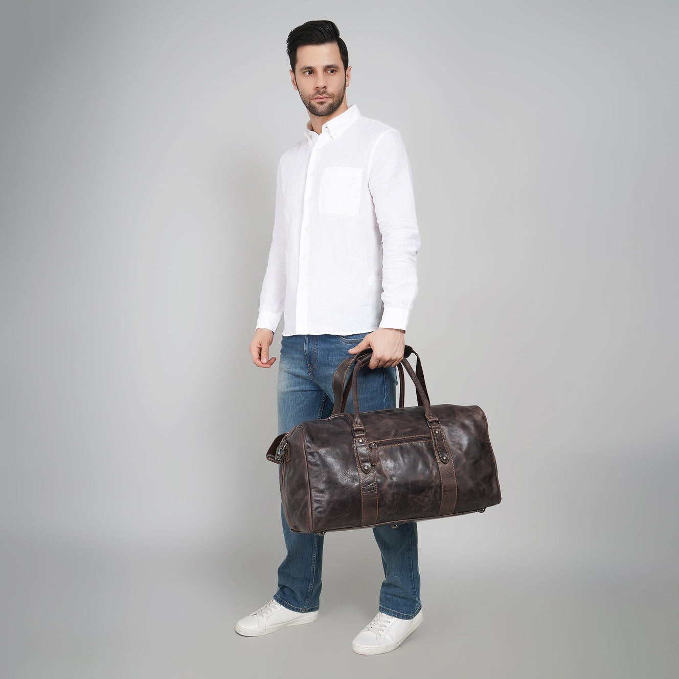 Riley Leather Duffle Bag