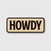 Howdy Sticker