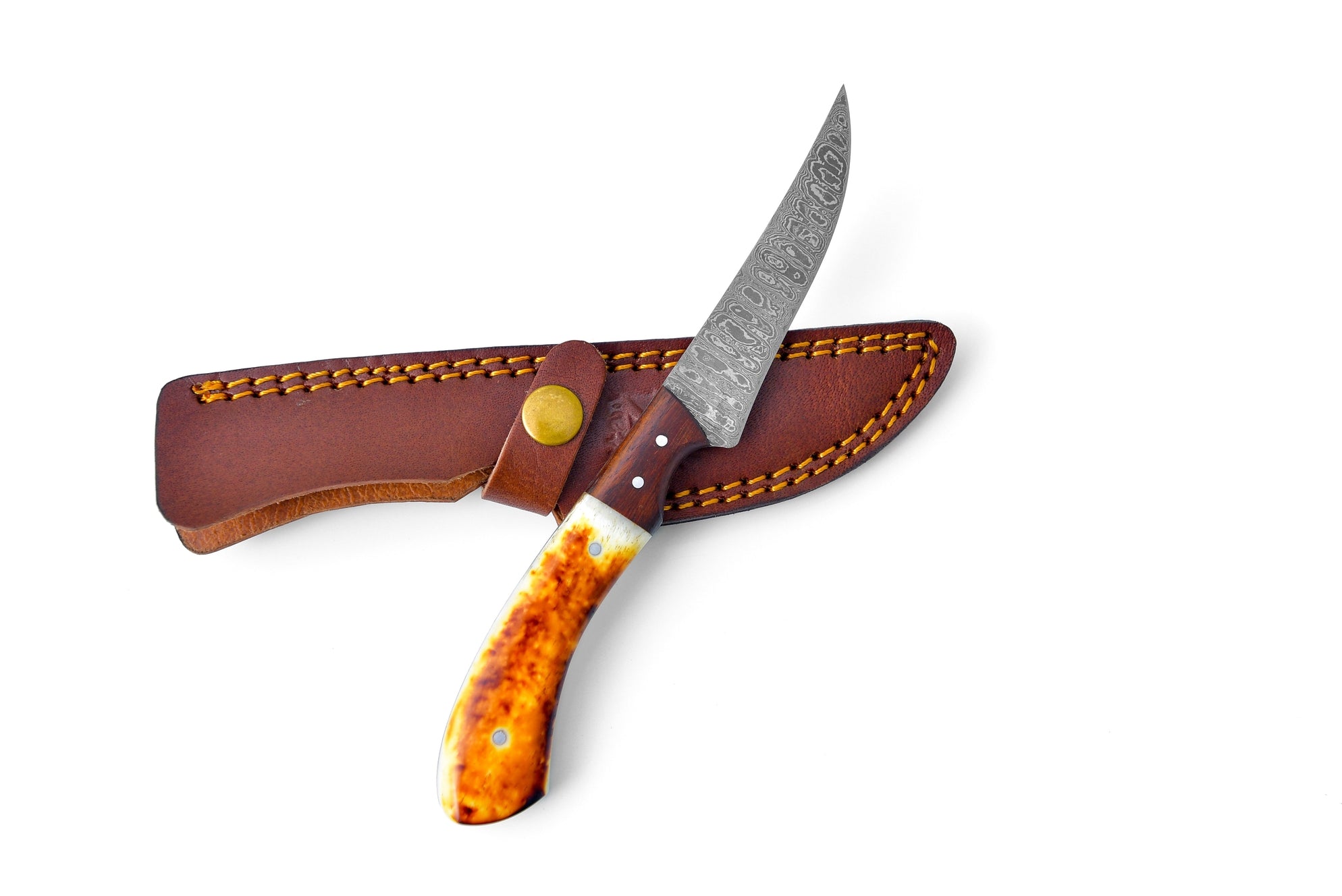 Damascus Compact Fillet Knife
