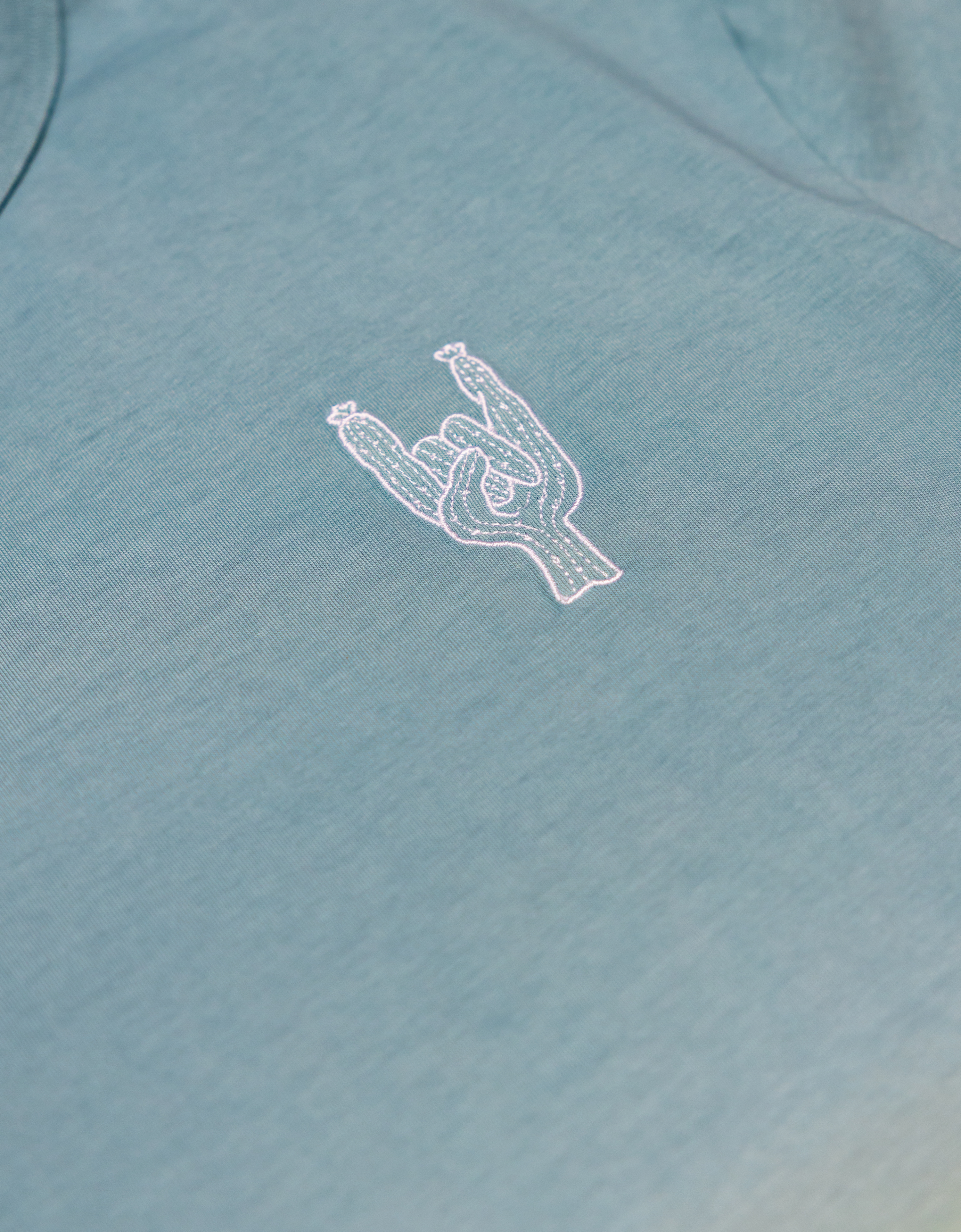 Rock On Cactus Embroidered Primo D.E. Heavy Tee