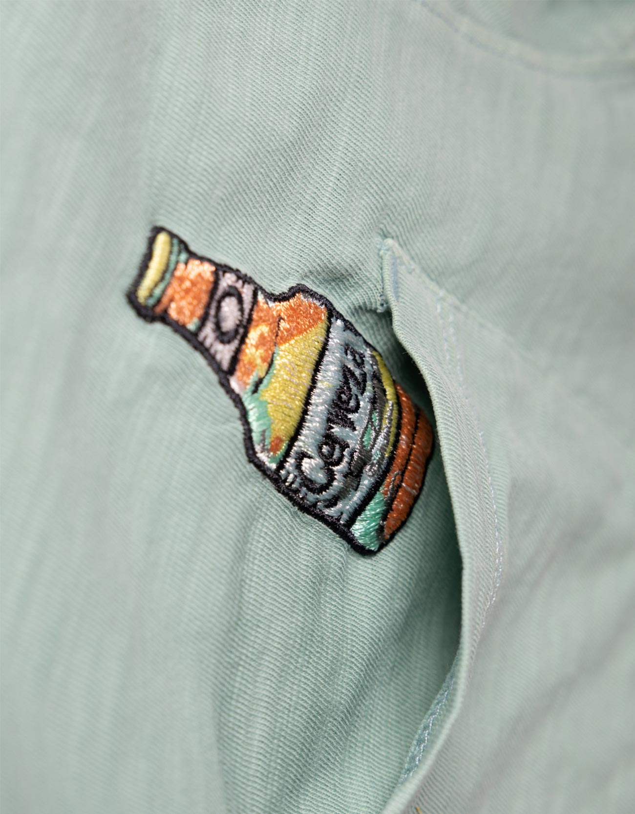 "Cerveza For My Face" Pima Pocket Tee