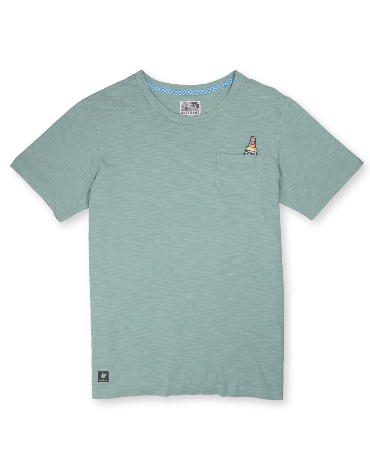 "Cerveza For My Face" Pima Pocket Tee