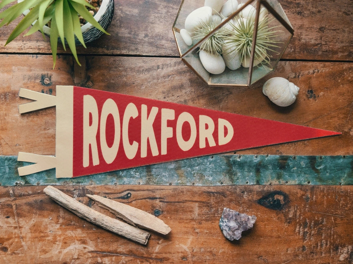"Rockford" Felt Pennant