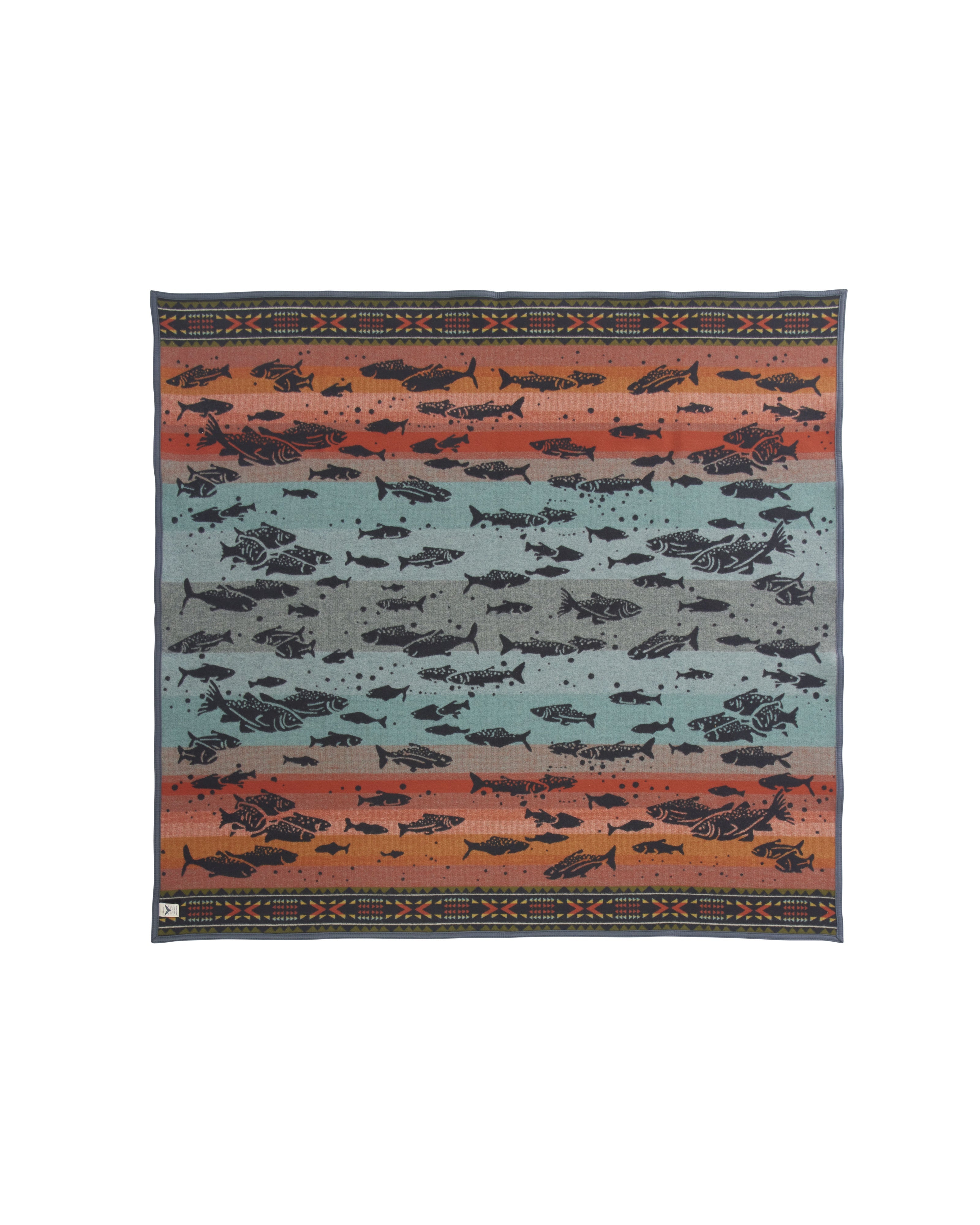 Salmon Run Napped Jacquard Throw