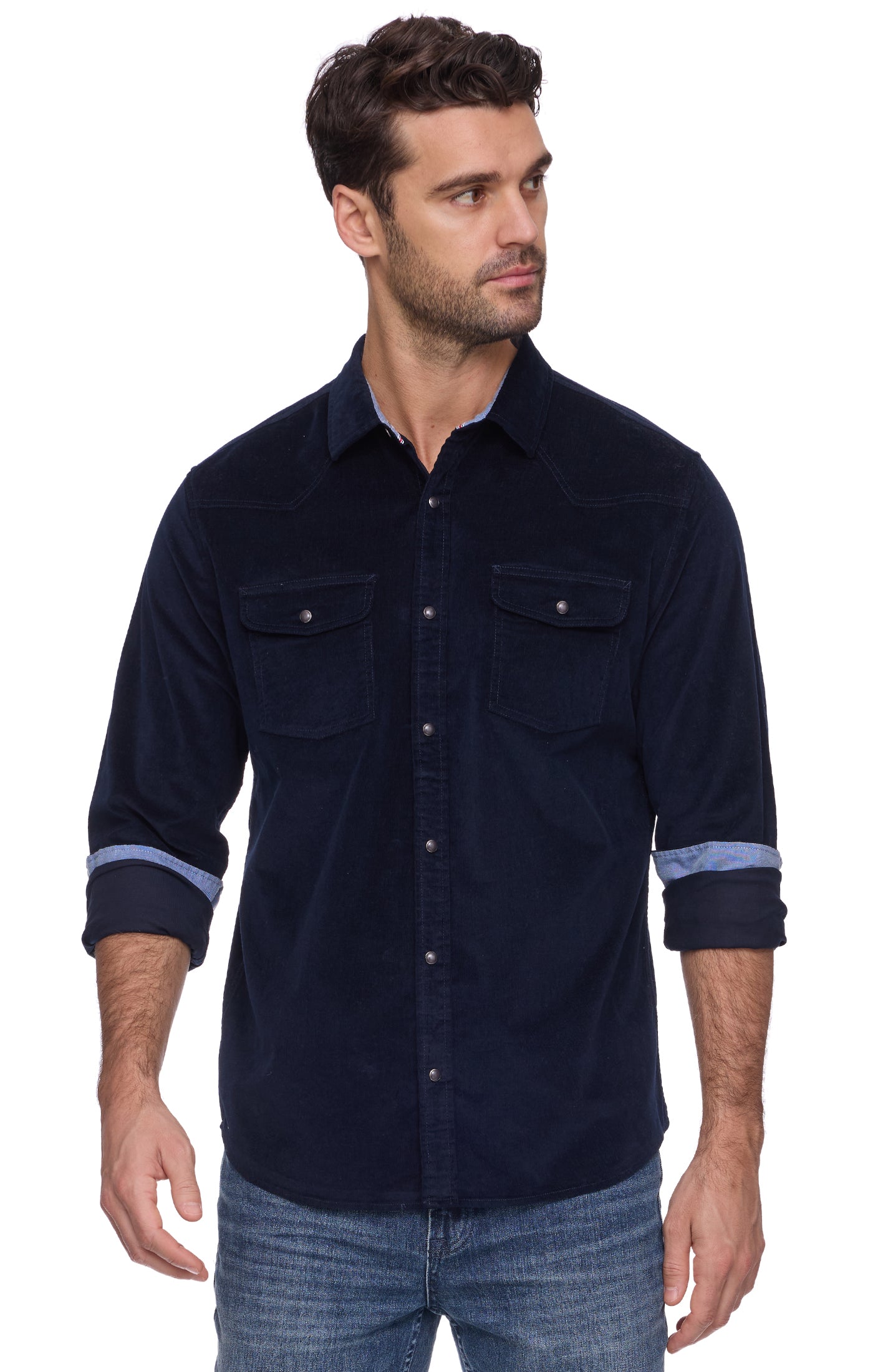 Desert Son Langston Corduroy Western Shirt