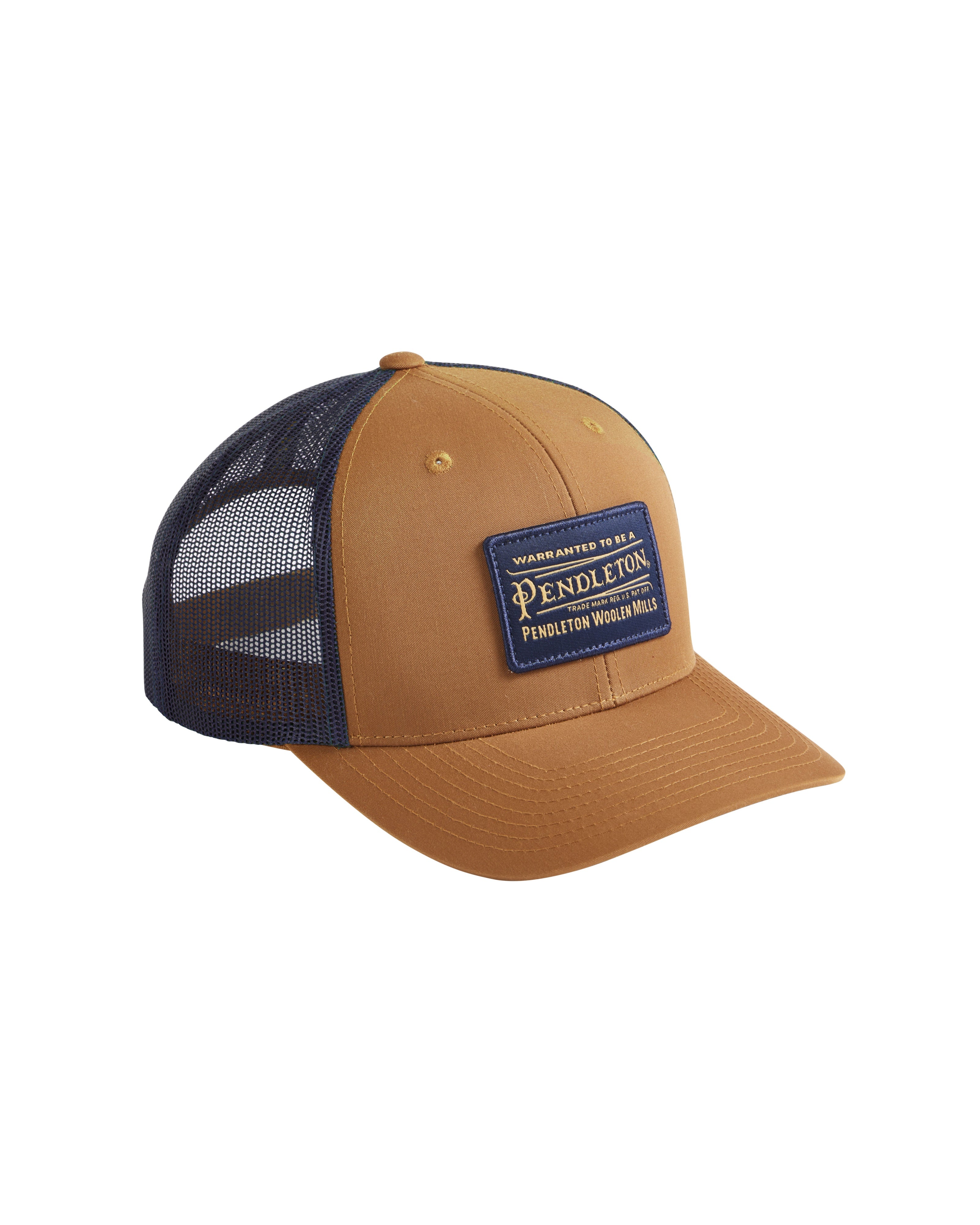Classic Patch Trucker Hat - Saddle