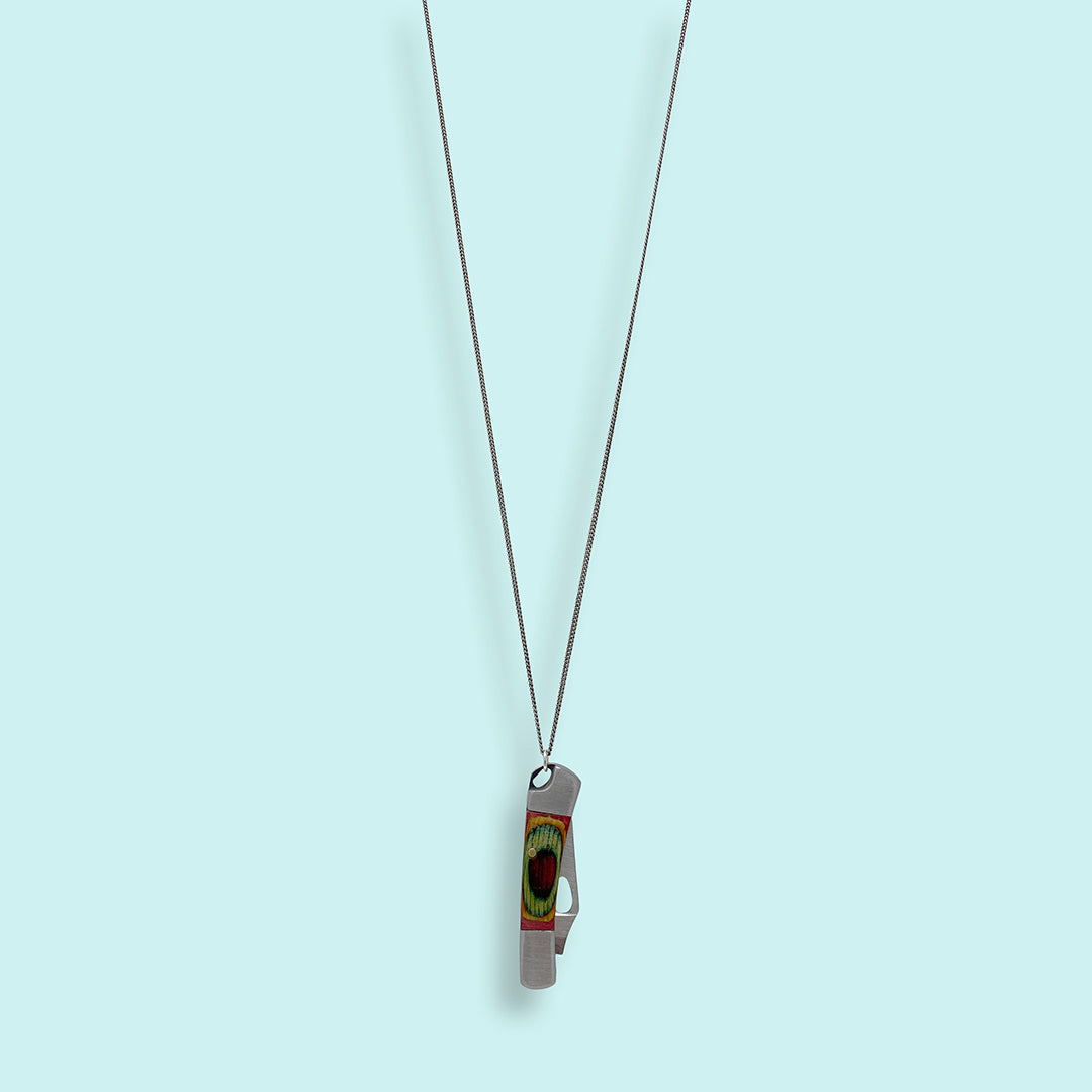 Knife on Brass Chain